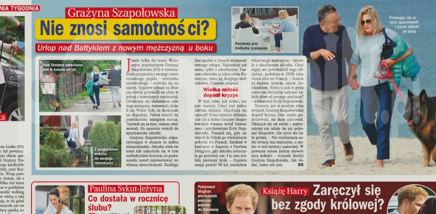 O urlopie Szapołowskiej w Juracie pisze "Życie na gorąco" O urlopie Szapołowskiej w Juracie pisze "Życie na gorąco"