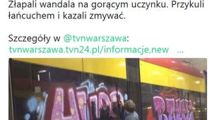 Twitter: Zdjęcie zniszczonego tramwaju 