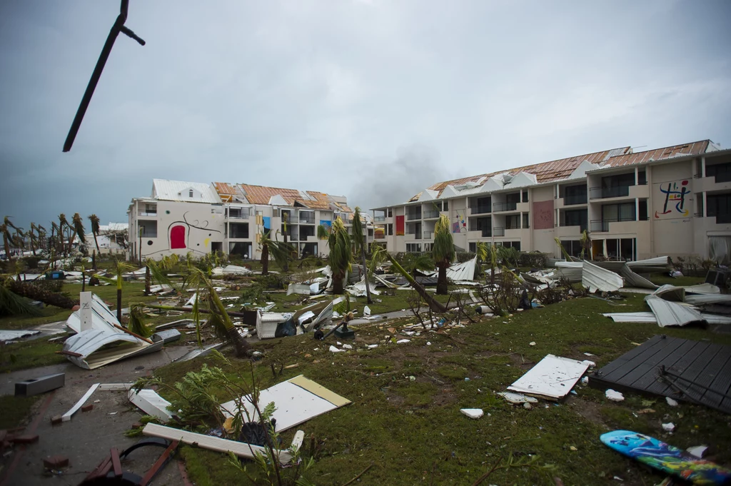 Saint Martin po przejściu huraganu Irma Saint Martin po przejściu huraganu Irma