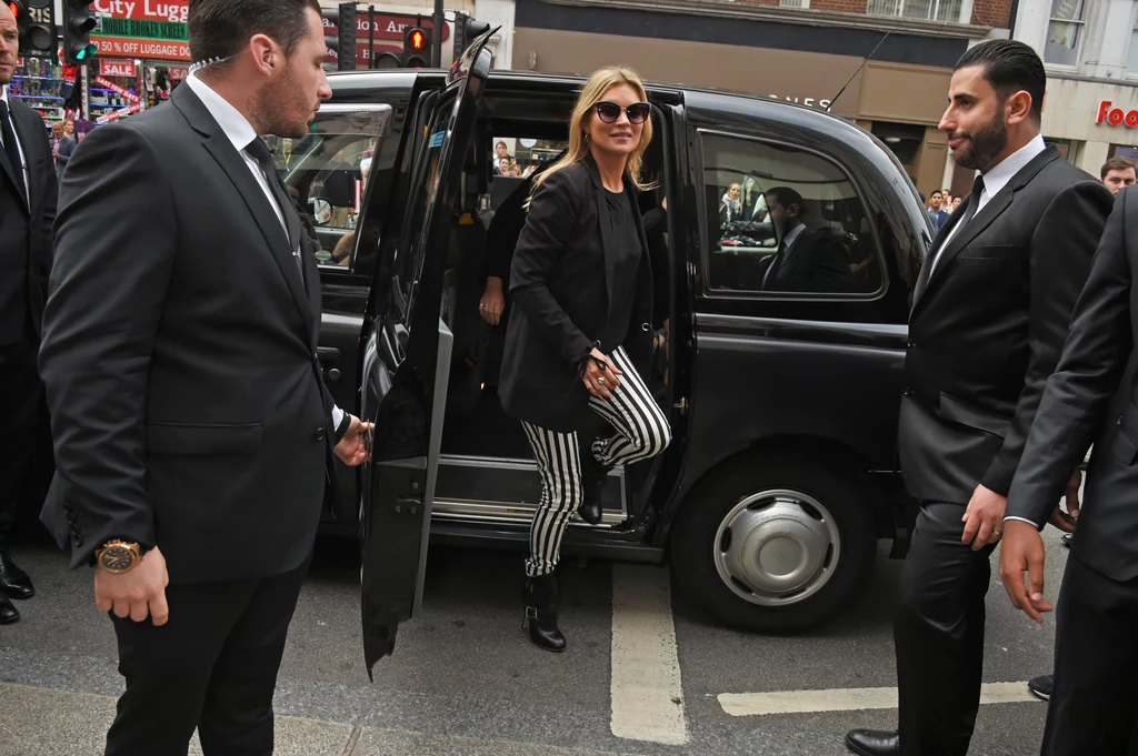 Kate Moss na otwarciu salonu Reserved w Londynie Kate Moss na otwarciu salonu Reserved w Londynie
