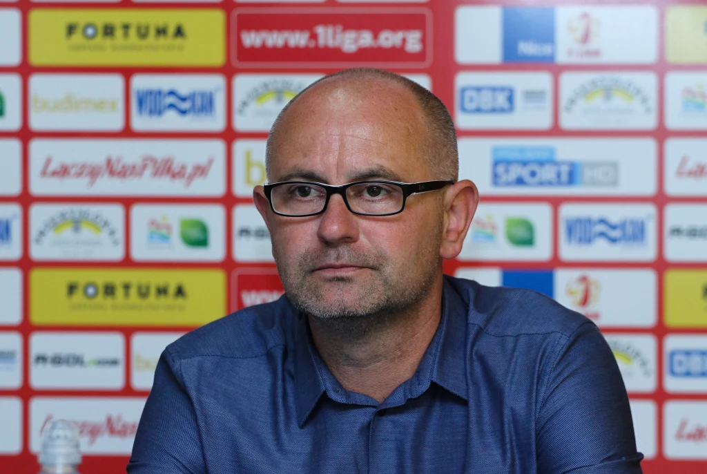 Trener Miedzi Legnica Dominik Nowak