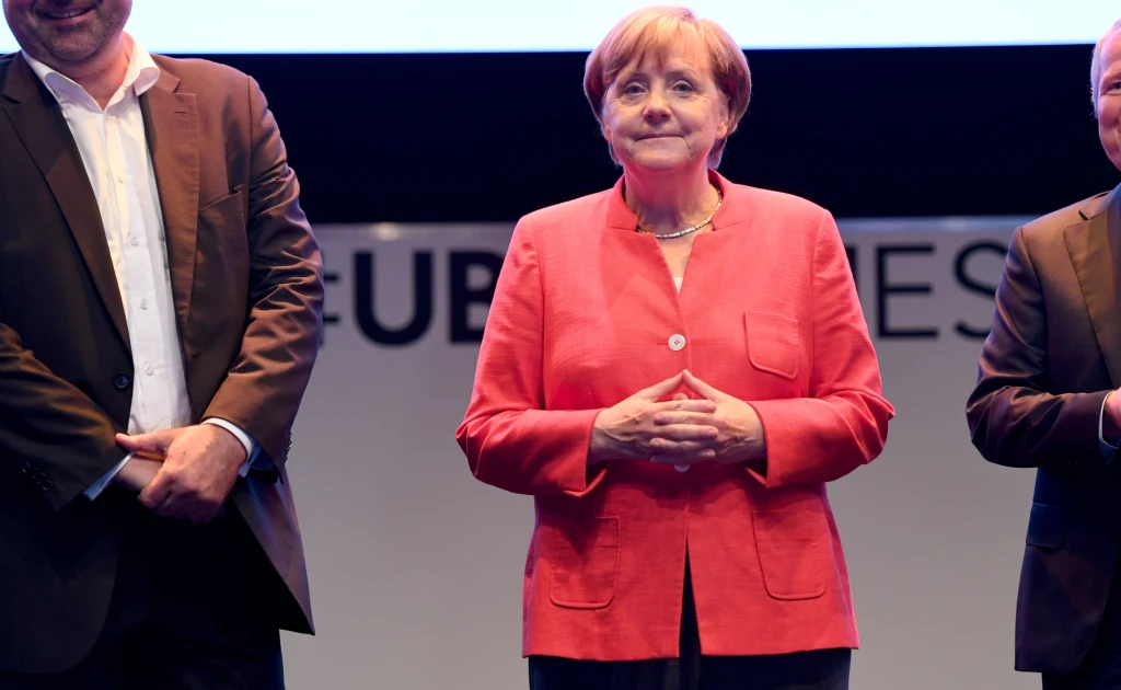 Wizyta Angeli Merkel na targach Gamescom 2017