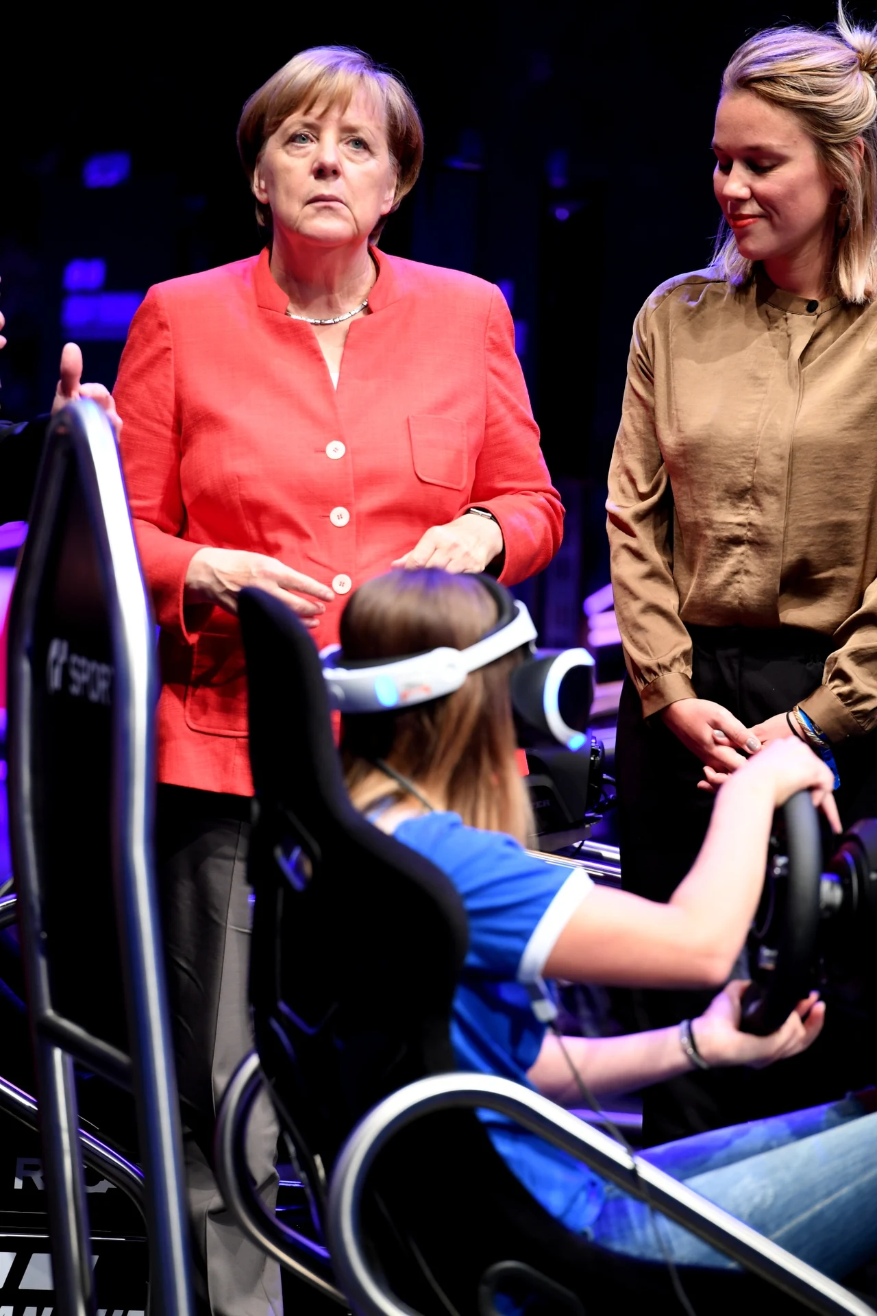 Wizyta Angeli Merkel na targach Gamescom 2017