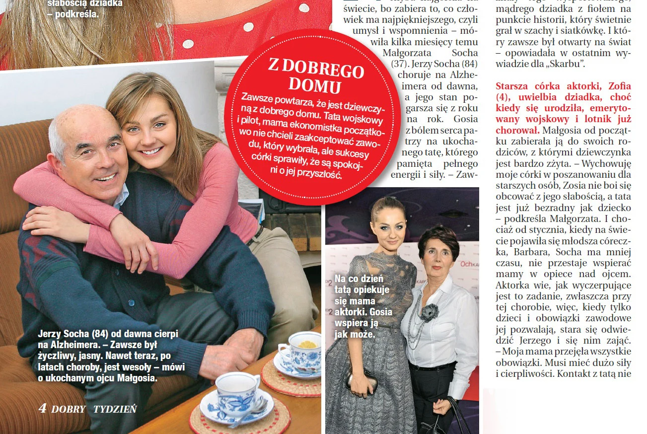 O Małgorzacie Sosze pisze tygodnik "Dobry Tydzień"