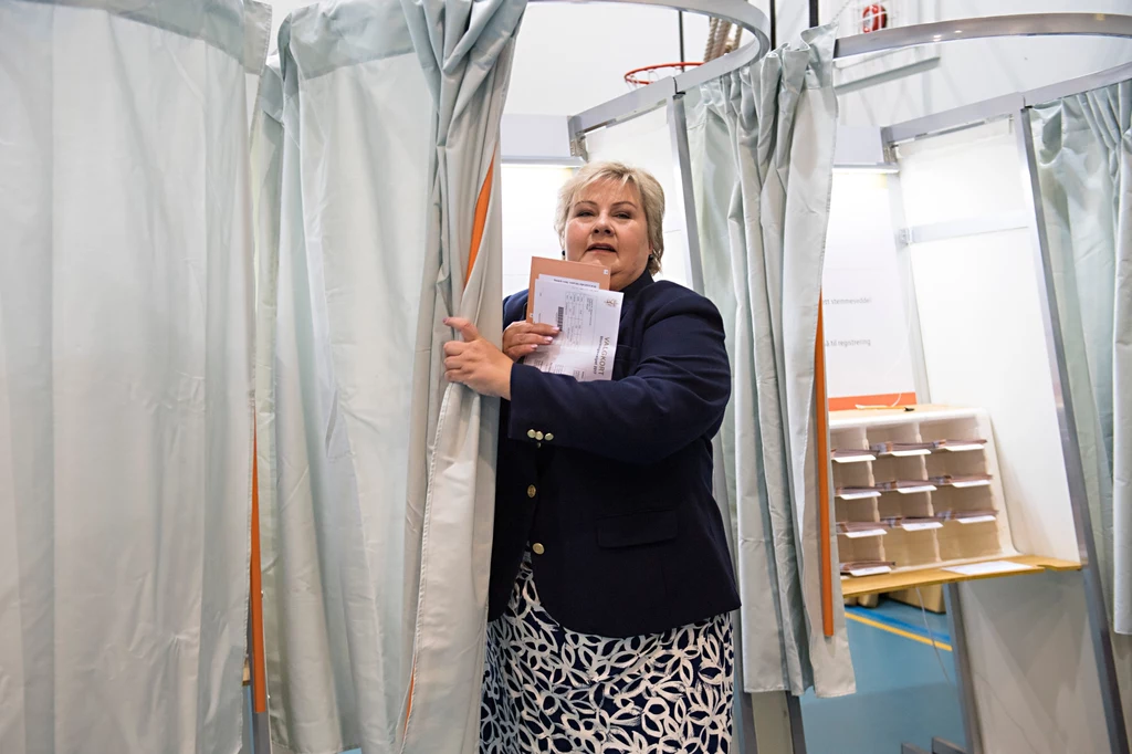 Premier Norwegii Erna Solberg Premier Norwegii Erna Solberg