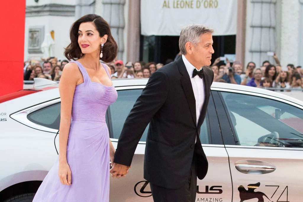 George Clooney z żoną