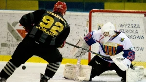 Ondrej Raszka (P) z THM Polonii Bytom i Maciej Urbanowicz (L) z Comarch Cracovii