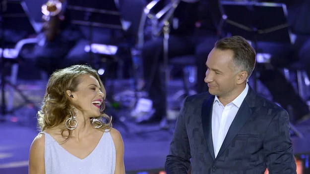 Duet prowadzących koncert After Party: Edyta Herbuś i Rafał Patyra