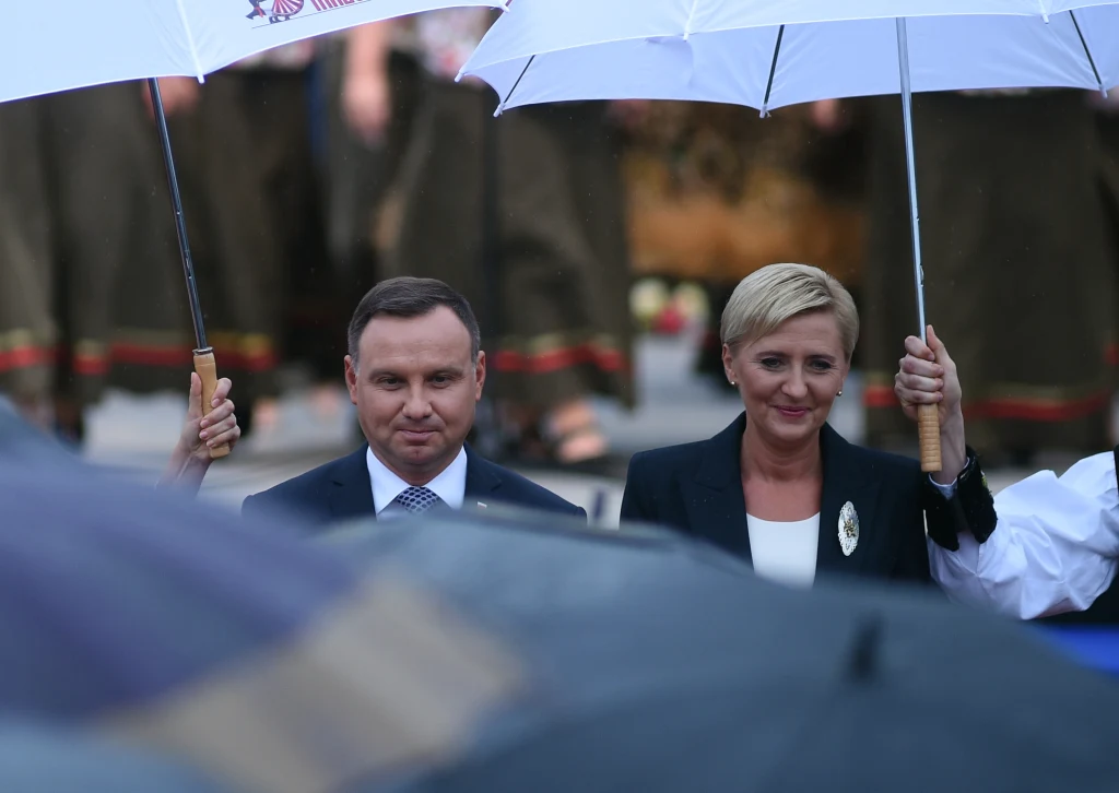 Para prezydencka na dożynkach Para prezydencka na dożynkach