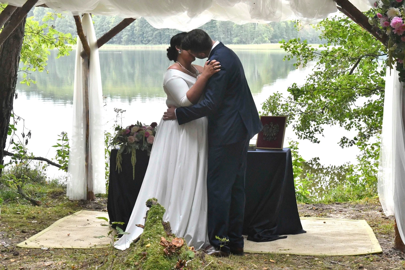 Ewa Zakrzewska w dniu ślubu