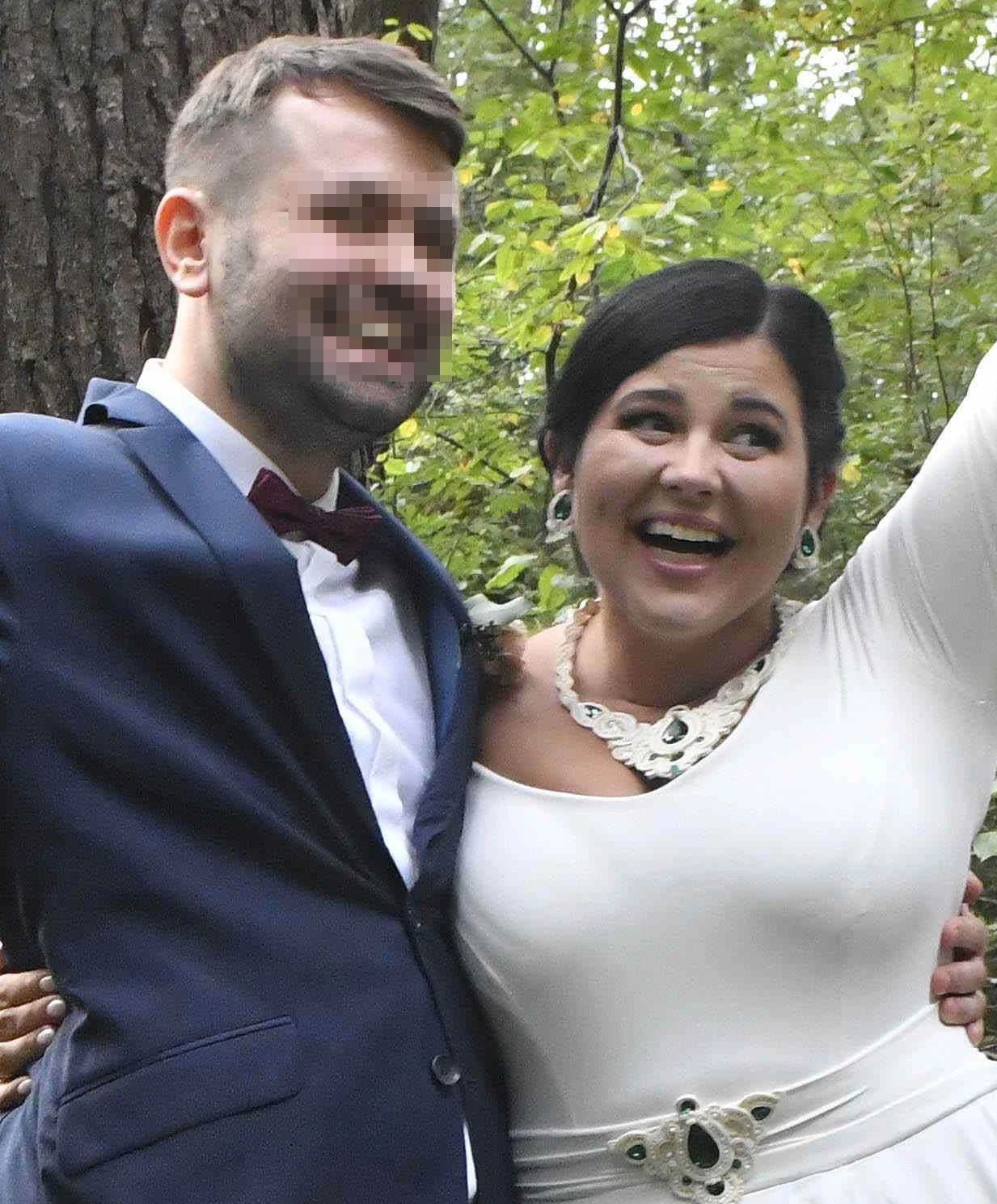 Ewa Zakrzewska w dniu ślubu Ewa Zakrzewska w dniu ślubu