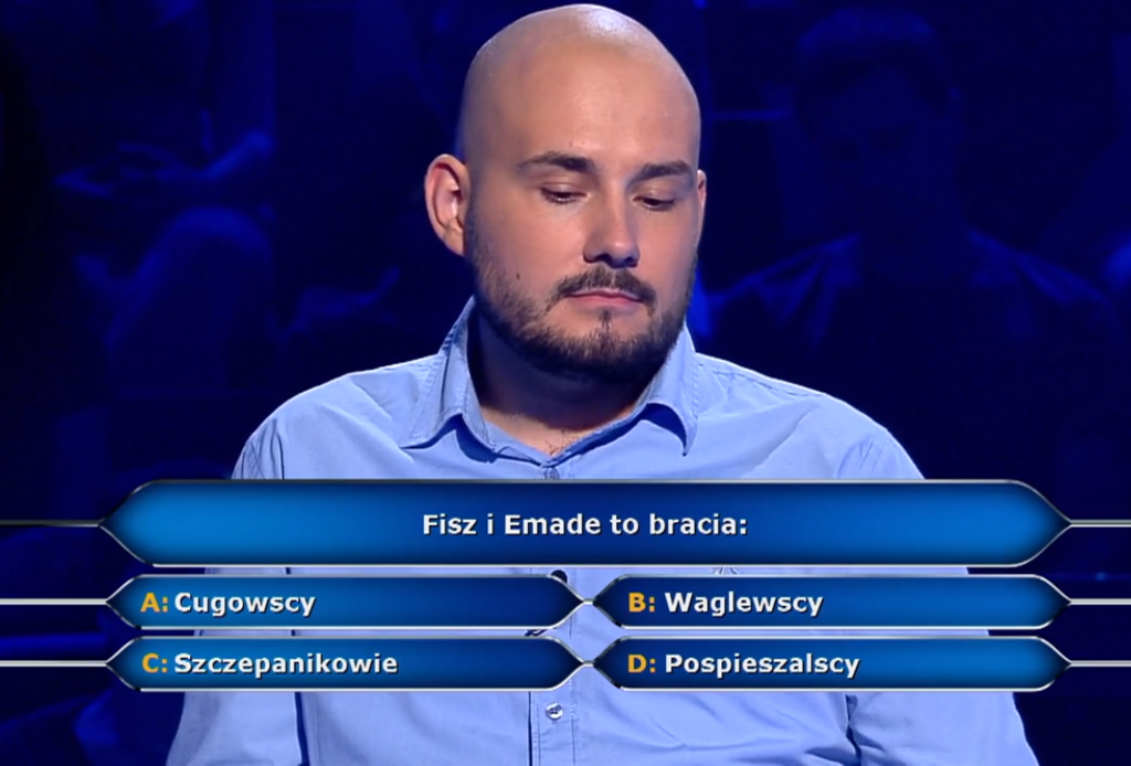 Maciej Walewski i jego pytanie za 10 tys. zł w "Milionerach"