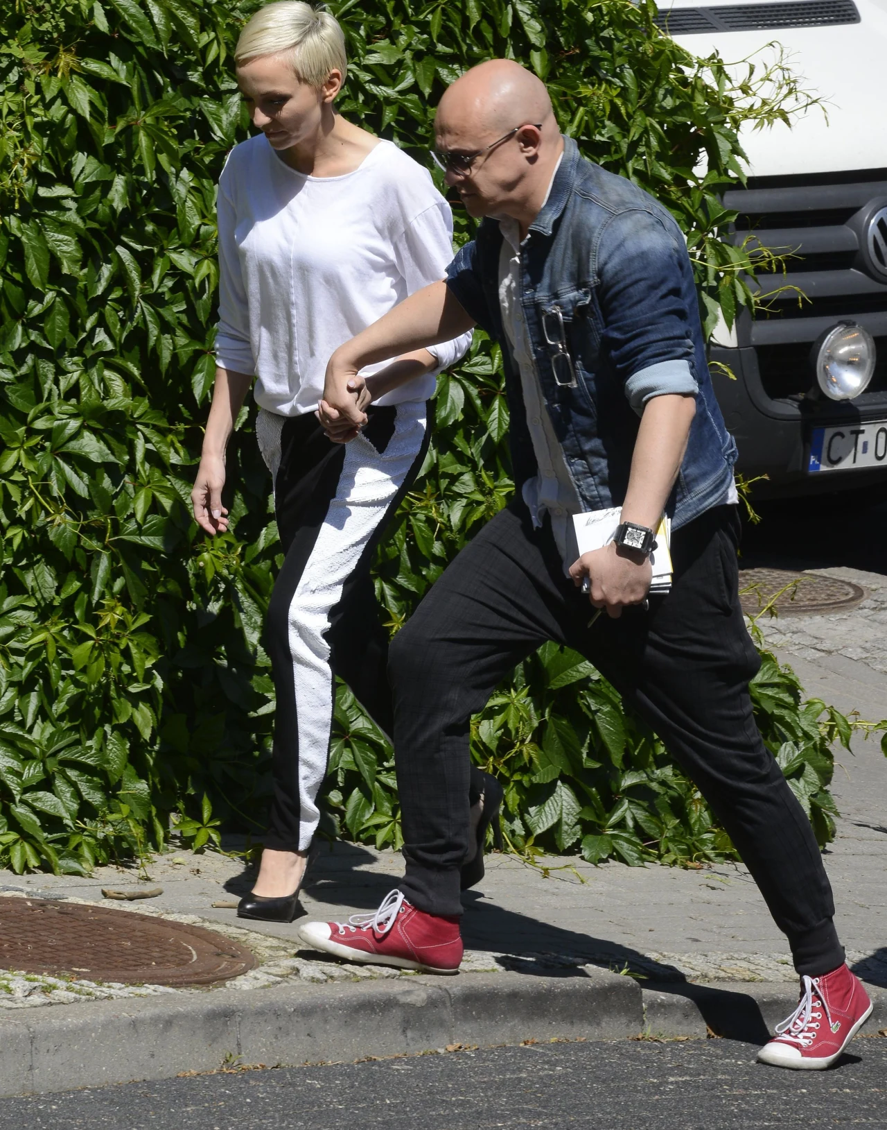 Anna Wyszkoni z mężem