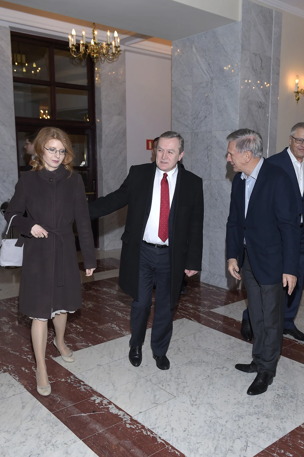 Piotr Gliński i Renata Koźlicka-Glińska na premierze Piotr Gliński i Renata Koźlicka-Glińska na premierze