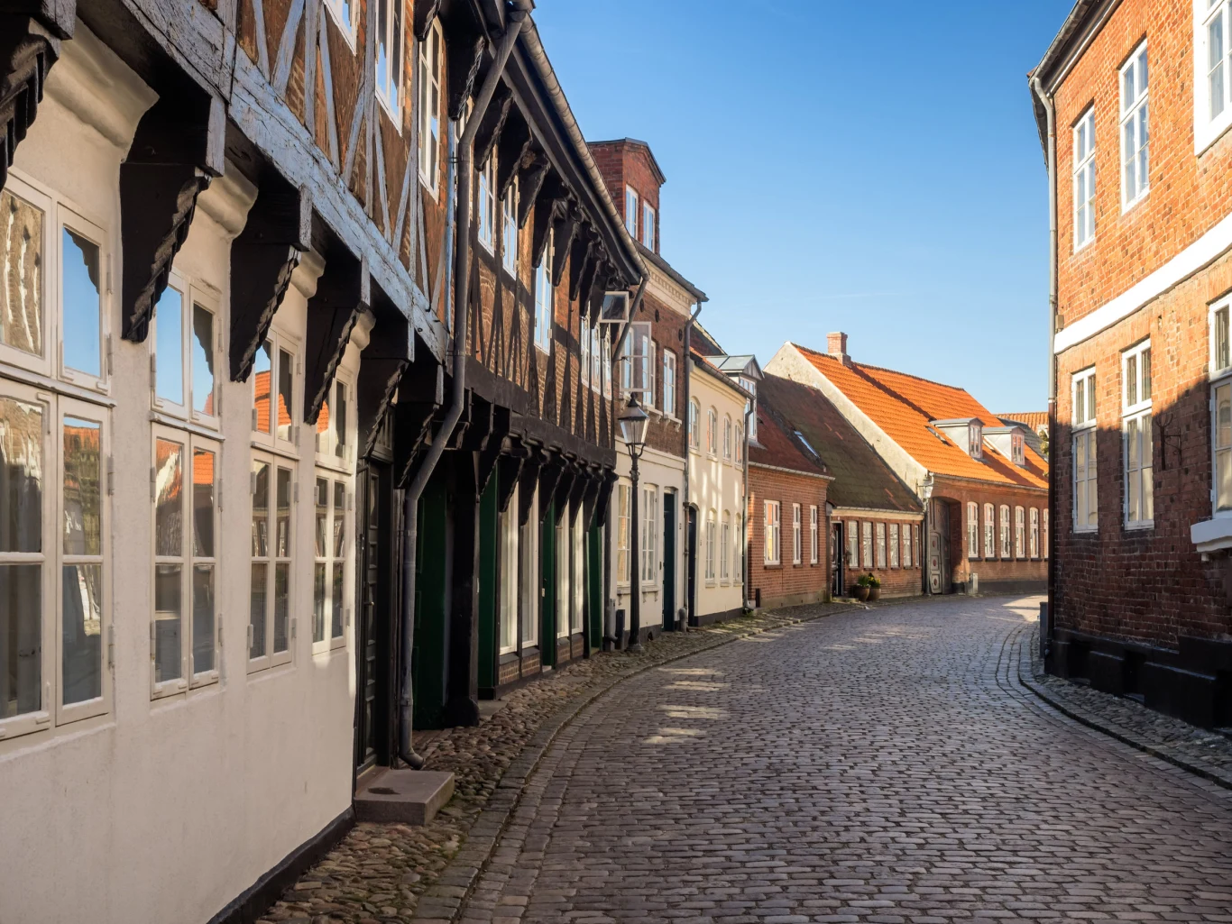 Średniowieczne uliczki w Ribe Średniowieczne uliczki w Ribe