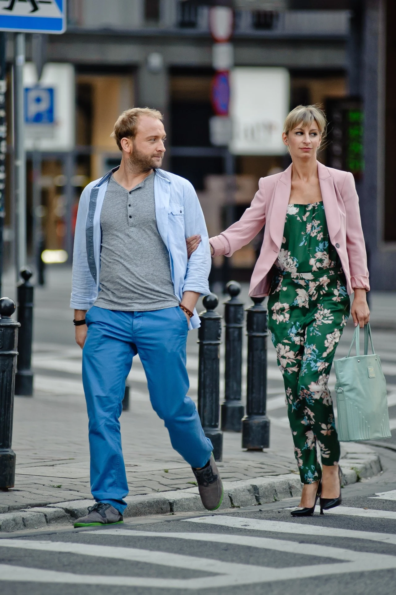 Magda Schejbal i Borys Szyc na planie "Przepisu na życie" Magda Schejbal i Borys Szyc na planie "Przepisu na życie"