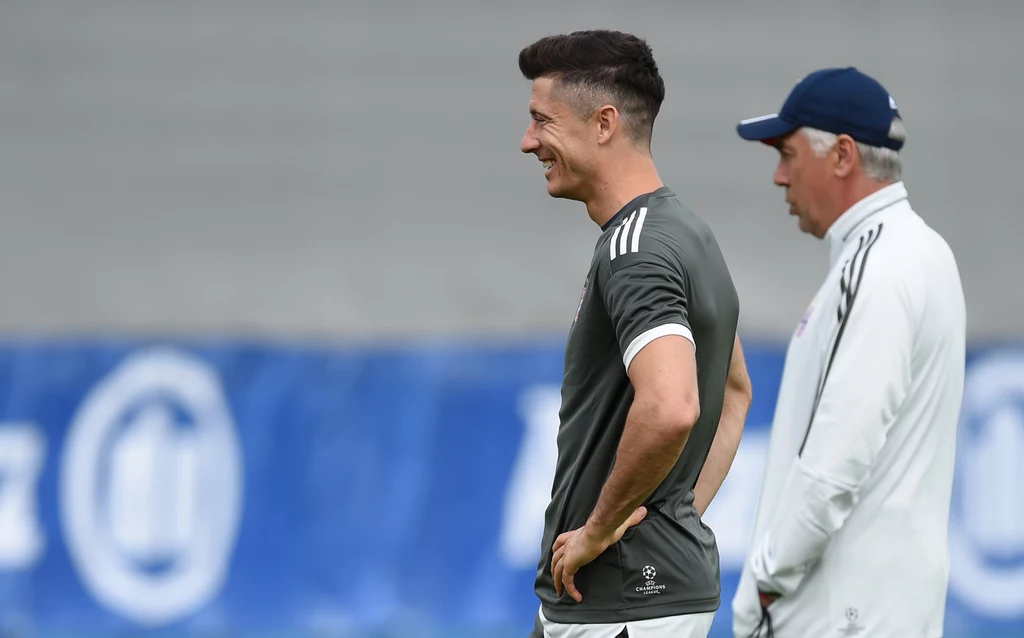 Carlo Ancelotti i Robert Lewandowski