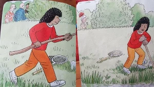 Zagadkowa ilustracja w książce dla dzieci