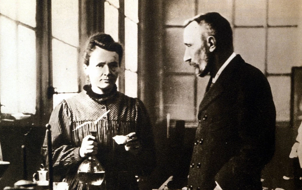 Maria Skłodowska-Curie i Piotr Curie