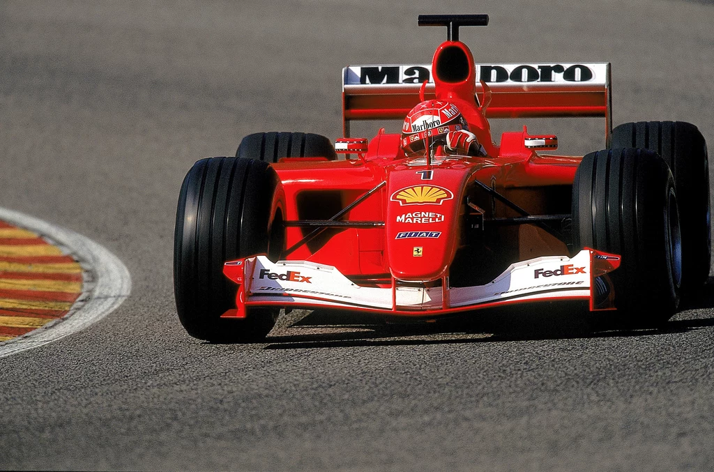 Ferrari F2001 z Schumacherem za kierownicą