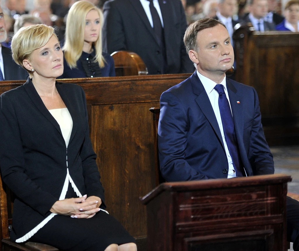 Agata i Andrzej Duda z córką Kingą Agata i Andrzej Duda z córką Kingą