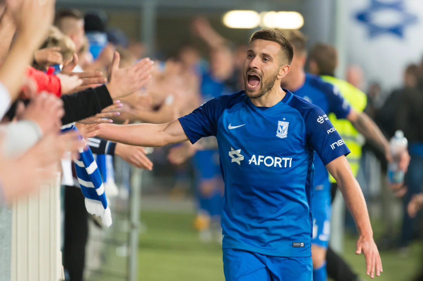 Zawodnik Lecha Poznań Maciej Makuszewski 