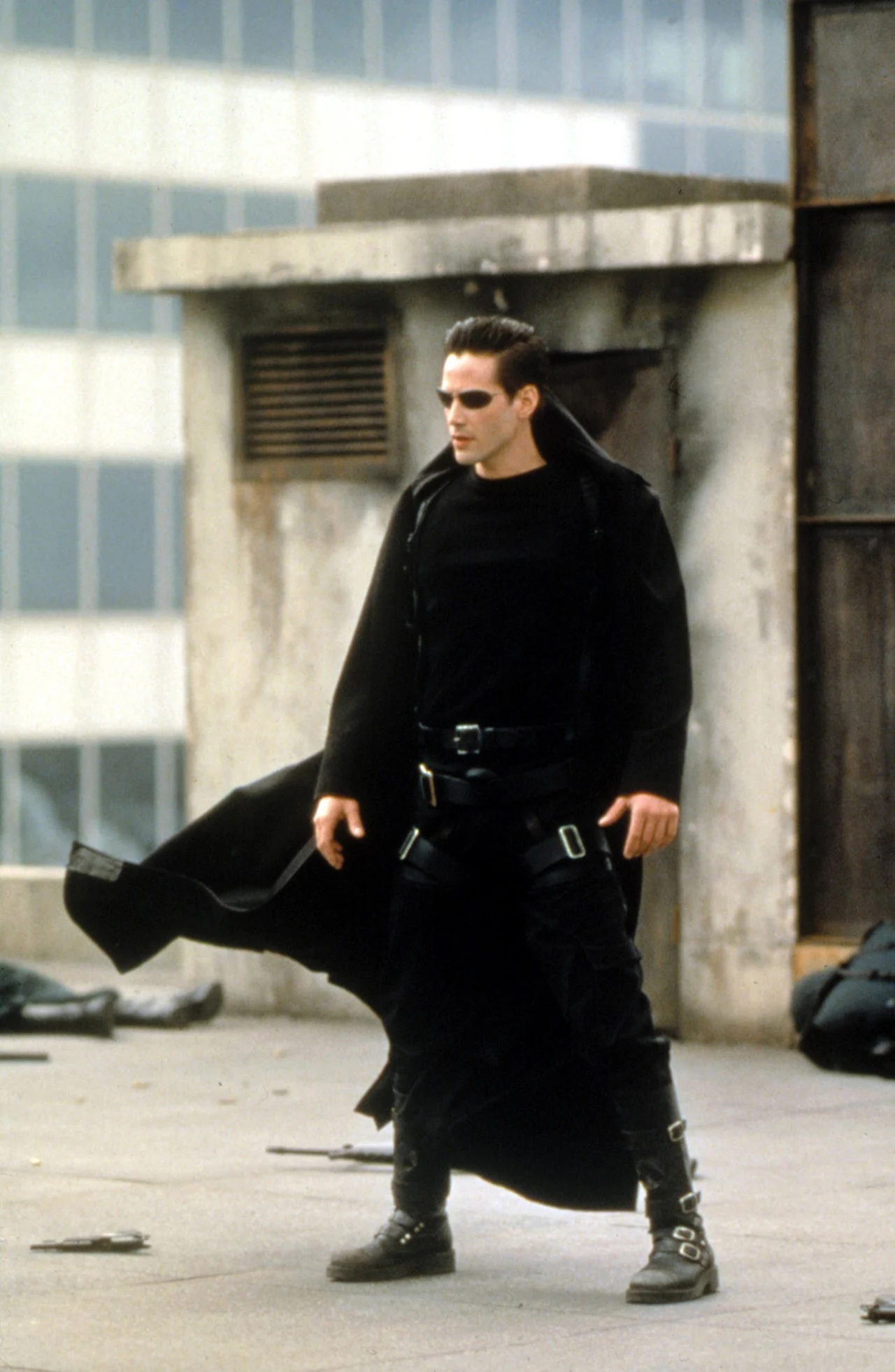 Keanu Reeves w "Matrixie", 1999 rok Keanu Reeves w "Matrixie", 1999 rok