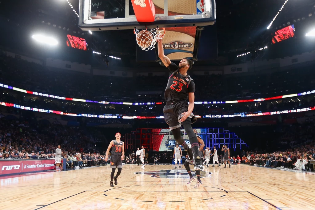 Anthony Davis z New Orleans Pelicans brał udział w tegorocznym Meczu Gwiazd Anthony Davis z New Orleans Pelicans brał udział w tegorocznym Meczu Gwiazd