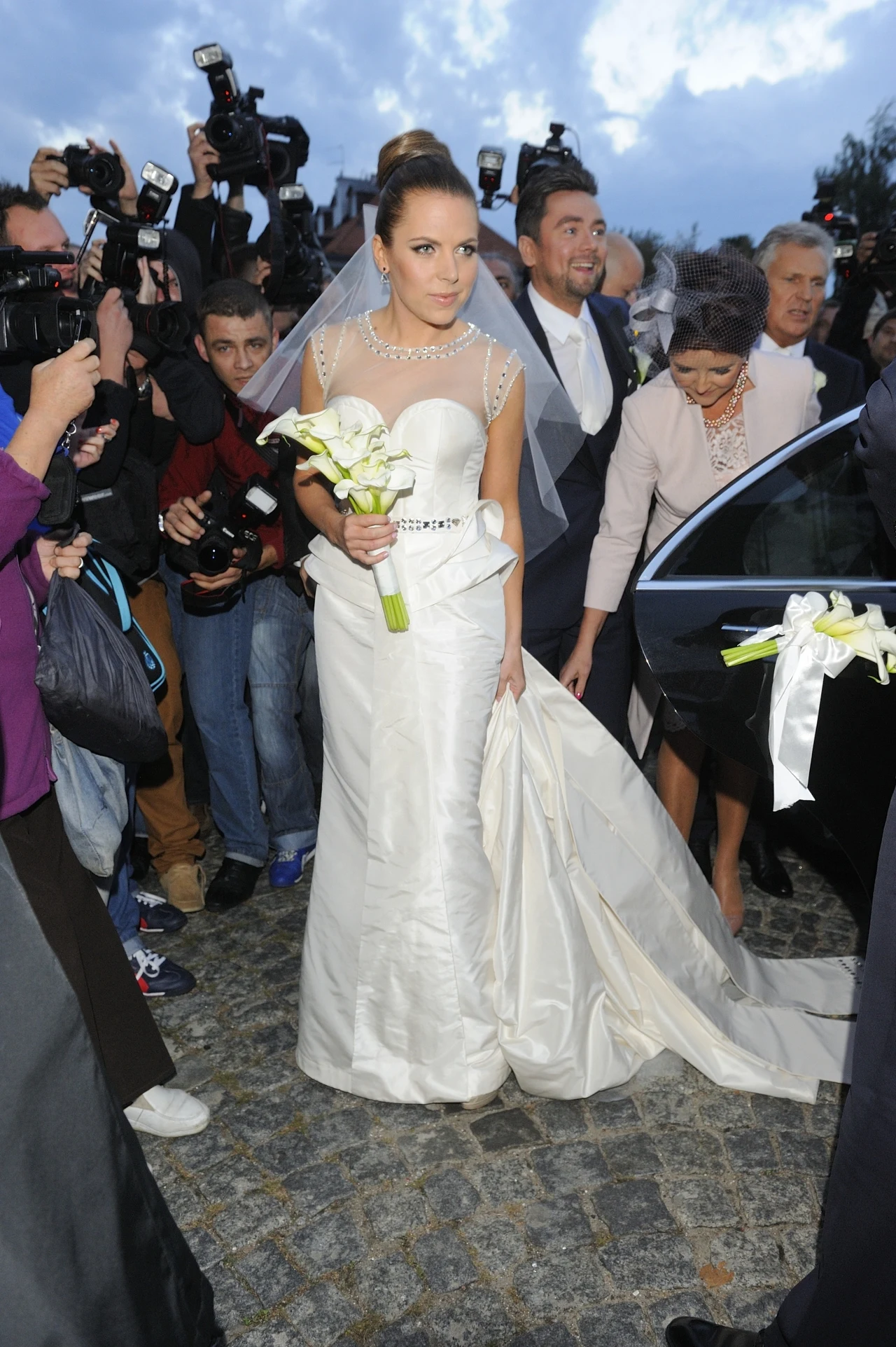 Kwaśniewska i Badach w dniu ślubu Kwaśniewska i Badach w dniu ślubu