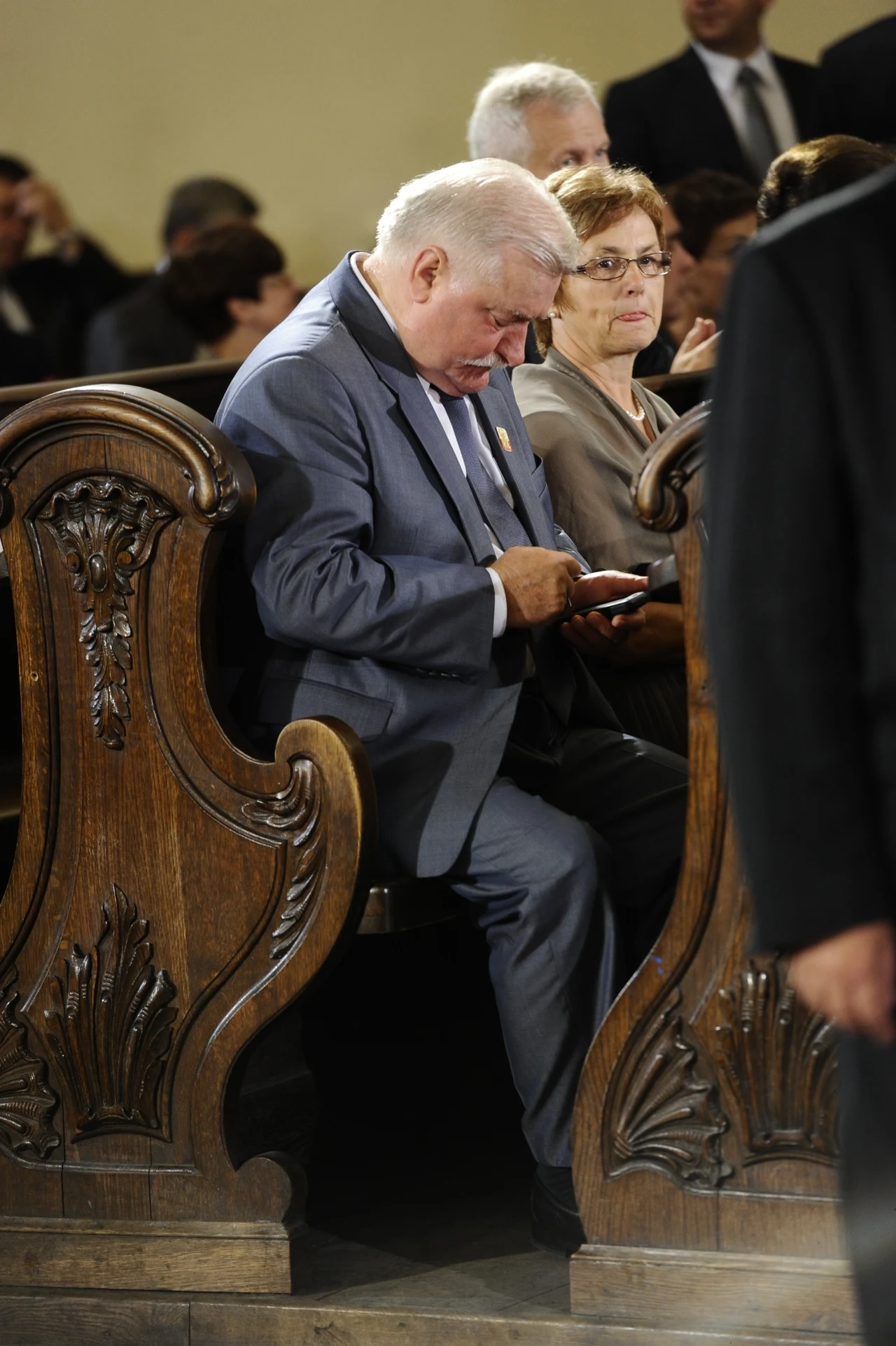 Lech Wałęsa z żoną Danutą