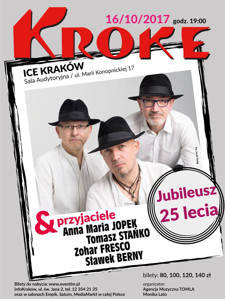 Zapraszamy na koncert KROKE & Przyjaciele 