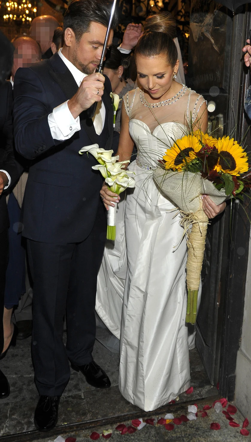 Ola Kwaśniewska i Kuba Badach w dniu ślubu