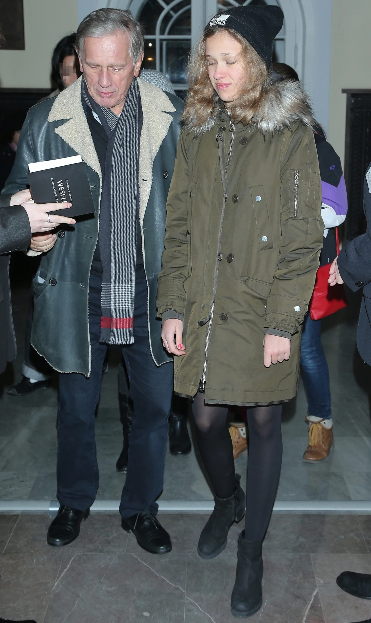 Jan Englert z córką Heleną