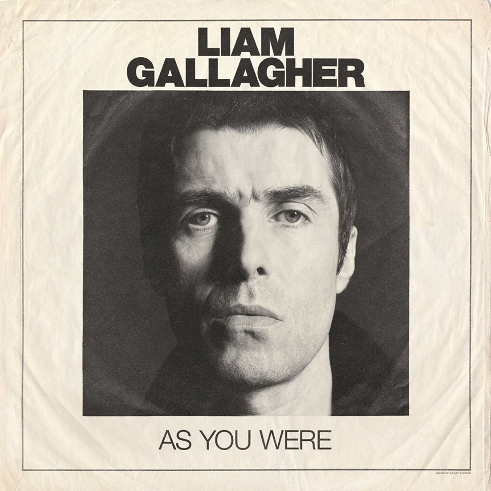 Liam Gallagher na okładce płyty "As You Were"