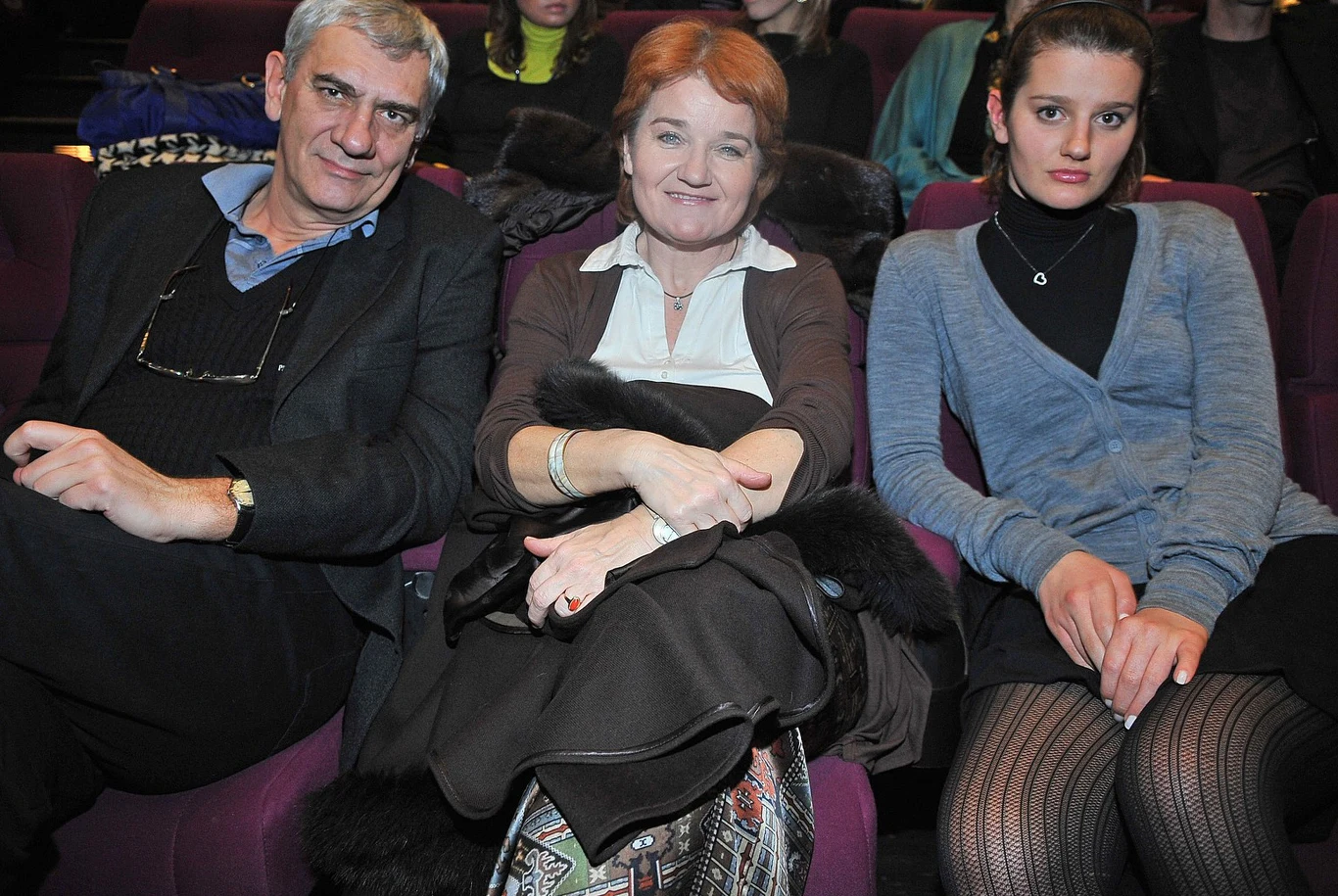 Zofia Zborowska z rodzicami Zofia Zborowska z rodzicami