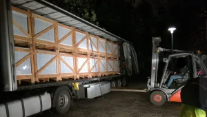 Zatrzymana do kontroli ciężarówka 