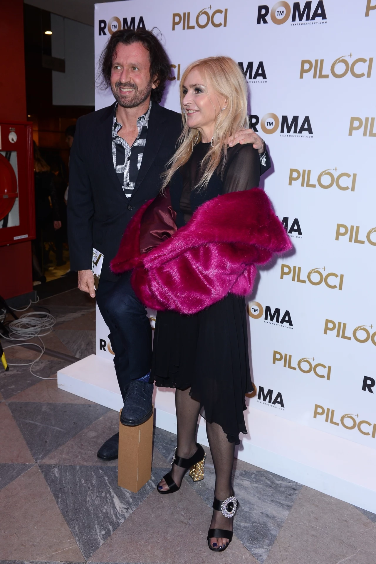 Monika Olejnik i Tomasz Ziółkowski na premierze pilotów Monika Olejnik i Tomasz Ziółkowski na premierze pilotów