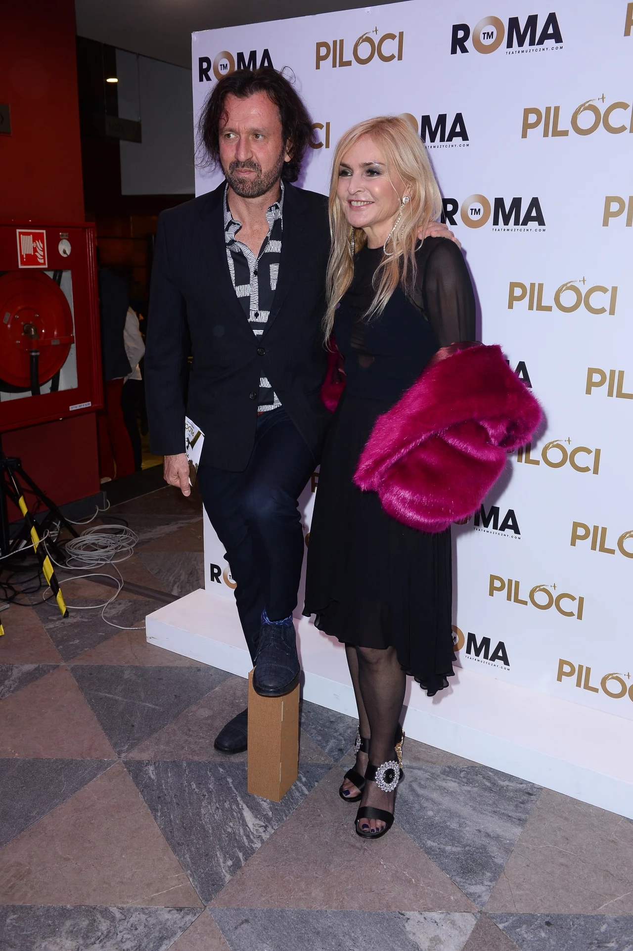 Monika Olejnik i Tomasz Ziółkowski na premierze pilotów Monika Olejnik i Tomasz Ziółkowski na premierze pilotów
