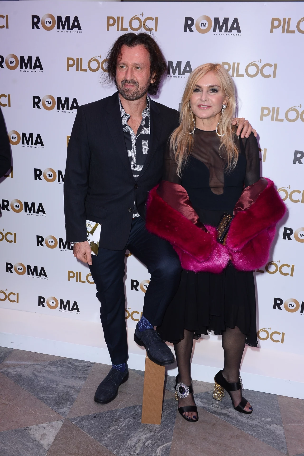 Monika Olejnik i Tomasz Ziółkowski na premierze pilotów Monika Olejnik i Tomasz Ziółkowski na premierze pilotów