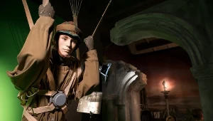 Na zdjęciu: Fragment ekspozycji wystawy edukacyjnej "Cichociemni. Spotkania filmowe" w Wytworni Filmów Dokumentalnych i Fabularnych