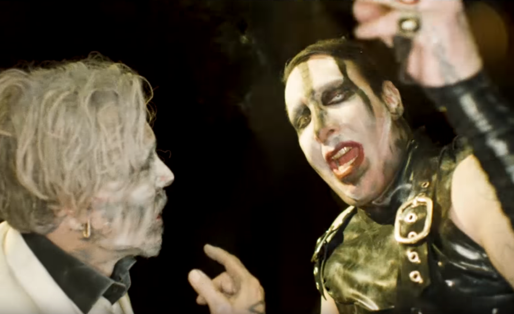 Johnny Depp i Marilyn Manson w teledysku "Say10"