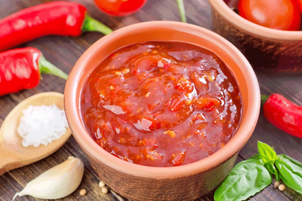 Sos pomidorowo-paprykowy najlepiej zrobić we wrześniu, by zimą cieszyć się jego głębokim smakiem