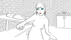 Kadr z filmu animowanego Marty Pajek "Figury niemożliwe i inne historie II"