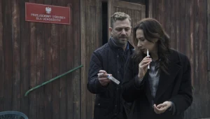 Grzegorz Damięcki i Aleksandra Popławska na planie drugiego sezonu "Watahy"