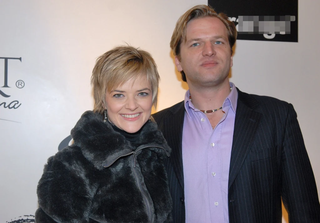 Monika Zamachowska z bratem Filipem, 2006 r.