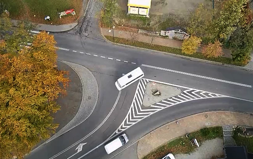 Skrzyżowanie ulic Chałubińskiego i Zamoyskiego w Zakopanem