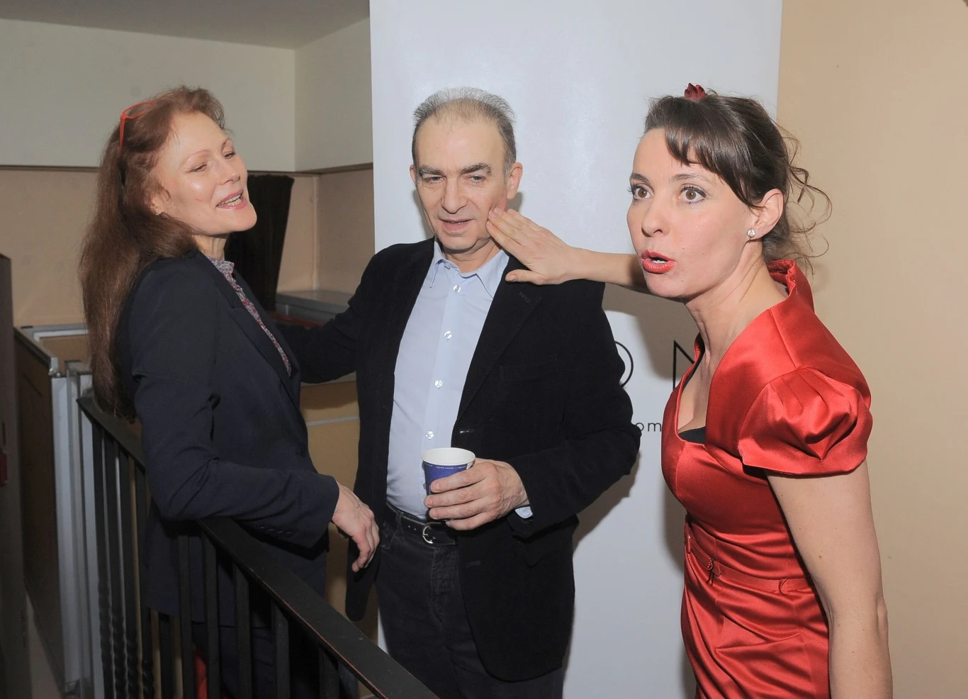 Seweryn Krajewski z żoną i Justyną Sieńczyłło Seweryn Krajewski z żoną i Justyną Sieńczyłło