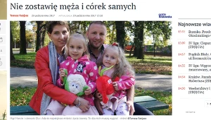 Joanna Filińska z mężem i dziećmi