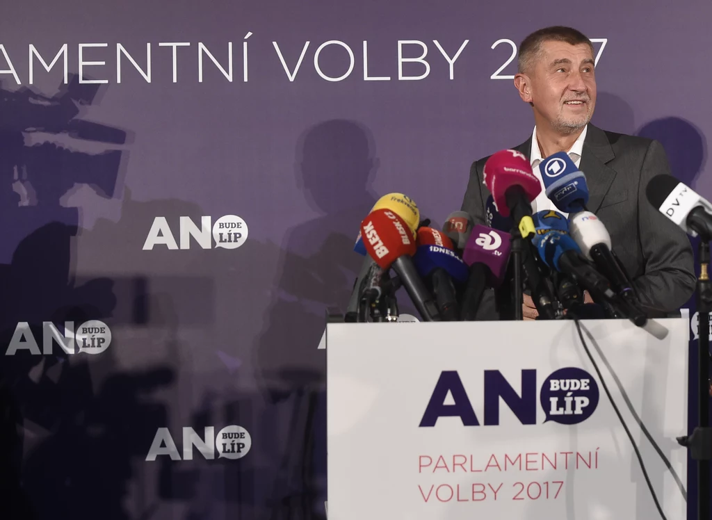 Szef czeskiej partii Andrej Babisz Szef czeskiej partii Andrej Babisz