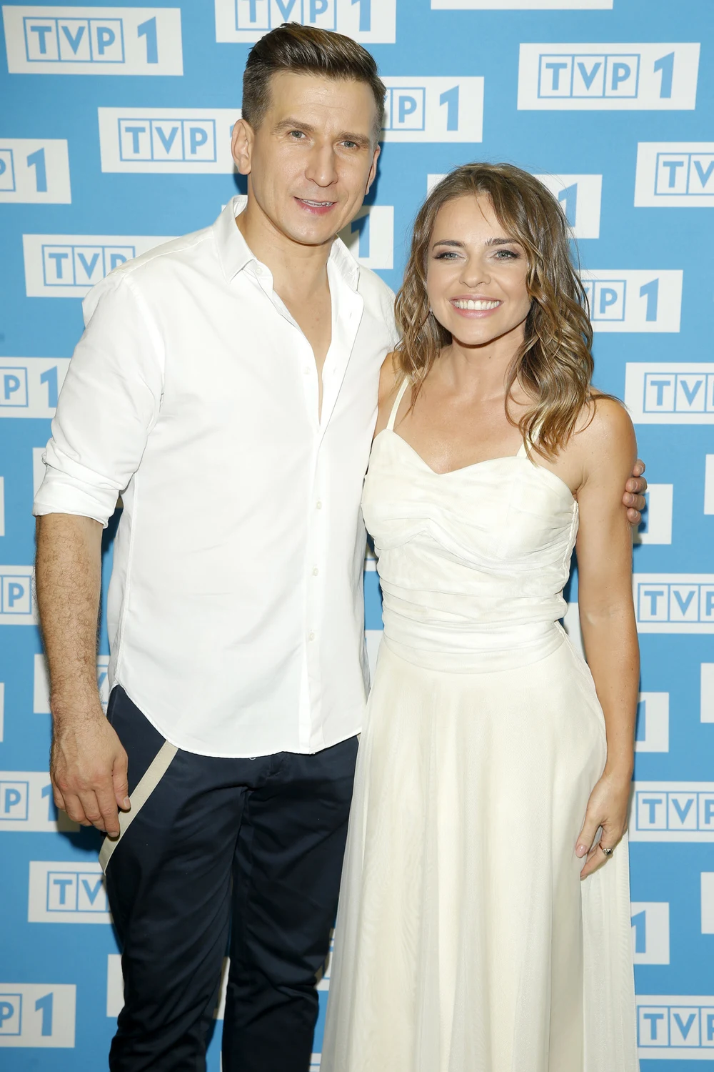 Na ściance pozowali w objęciach... Na ściance pozowali w objęciach...